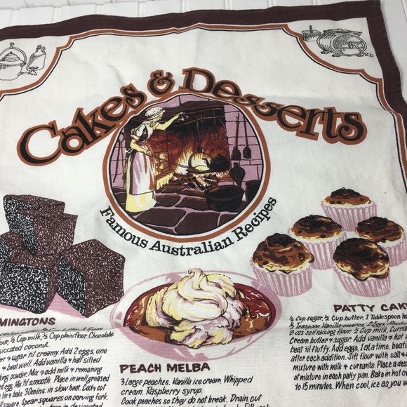 Vintage Cakes & Desserts Australian Wall Hanging - Picture 3 of 6